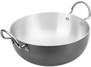 Feast Aluminium Coating Induction Based Without Lid Kadhai 7 Ltr Kadhai 33 cm diameter 7 L capacity