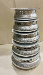 Skmetal aluminium hammered handi with lid Handi 2.1 L, 1.6 L, 1.1 L, 0.8 L, 0.5 L with Lid