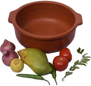 CPV CRAFTS Handi for Veg and Non Veg Curry -3 ltrs Can be use Gas stove Handi 3 L