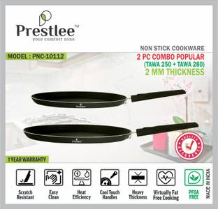 Sabari Prestlee PNC/10112 NonStick Cookware/Fry Pan Tawa/nonstick tawa pan/Tawa Set Tawa 28 cm diameter