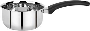 Silvester Stainless Steel Sauce Pan | Milk Pan | Tea Pan | Tapeli | Patila | Bhagona Sauce Pan 14 cm diameter 1 L capacity