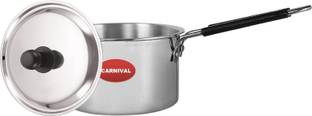 CARNIVAL Aluminium Saucepan/Milk Pan & Tea Pan With Stainless Steel Lid Sauce Pan 18 cm diameter with Lid 1 L capacity