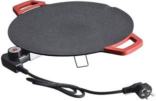 SONANI Electric Non Stick Frying Pan, Multipurpose Nonstick Chicken Fry Pan Fry Pan 36 cm diameter with Lid 1 L capacity