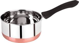 KLOUD9 15Cm Copper Bottom Sauce Pan/Patila With Bakelite Handle Curry Pan 15 cm diameter 1.2 L capacity
