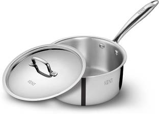 KENT Triply Sauce Pan 16 cm diameter with Lid 1.5 L capacity