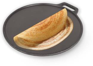 The Indus Valley Super Smooth Cast Iron Tawa for Dosa/Chapathi - 12 inch Tawa 30.4 cm diameter