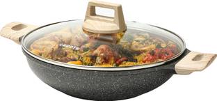 CaROTE with for Cooking Kadhai 24 cm diameter with Lid 2.4 L capacity