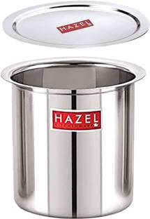 HAZEL Steel Milk Pot with Lid Stainless Steel Milk Boiler Container Milk Boiling Tope Set with Lid 1.8 L capacity 16 cm diameter