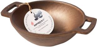 Aarogyam Aarogyam Round Loha Kadai Pan Kadhai 18 cm diameter 1 L capacity
