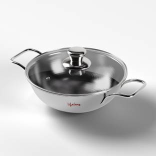 Lifelong Kadhai 24 cm diameter with Lid 2.5 L capacity