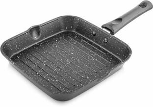 Flipkart SmartBuy Non-Stick Grill Pan for Gas | Grill Tawa for Vegetables, Paneer & BBQ Cooking Grill Pan 23 cm diameter 1 L capacity