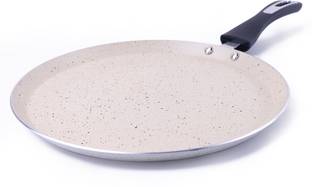 Home-pro Granite Non-Stick Dosa Tawa 24cm /Induction Base with Stylist Handle /Off white Tawa 24 cm diameter