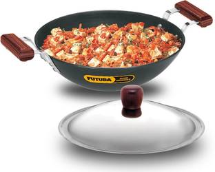 Hawkins Deep-Fry Pan, (IAD375S) Kadhai 29 cm diameter with Lid 3.75 L capacity