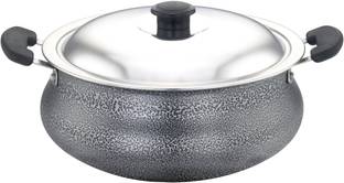 Sowbaghya Nonstick Biriyani Pot with SS Lid - 2Ltr Handi 2 L with Lid