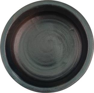 CPV CRAFTS Tamilnadu traditional clay fish curry pot 2ltrs hand made can use Gas stove Handi 2 L