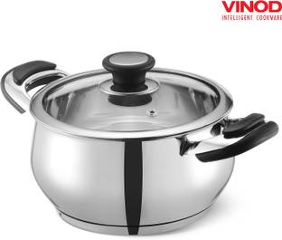 VINOD Stainless Steel Durban Handi / Saucepot / Pot 20 cm diameter 3 L capacity with Lid