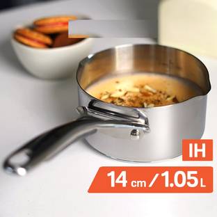 Meyer Nickel Free Stainless Steel Open Chai Pan / Milk Pan 14 cm diameter 1.05 L capacity