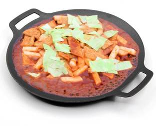 Ketumal Non-Stick BBQ Grill Plate for Roasting, Cooking DIY Korean Barbecue Grill Pan Flat Pan 31 cm diameter 1 L capacity