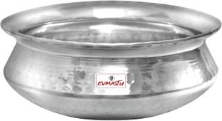 EVMASTU Biryani Handi,Small Size Heavy Bottom Aluminium Handi,Lagan,Kadai,Cooking Pot Handi 2 L