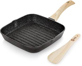 iVBOX indo-Series 4.5mm-Thick induction bottom Anti-Bulge Grill Pan 24 cm diameter 2 L capacity