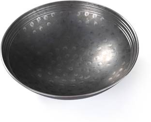 Ptr Handmade Iron Matthar Kadai | Hammered Kadai Without Handle for Kitchenc| Kadhai 40 cm diameter 10 L capacity