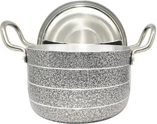 vinayjain Aluminium stock pot-induction base and tope with lid (2.5 liter) Pot 20.32 cm diameter 2.5 L capacity with Lid