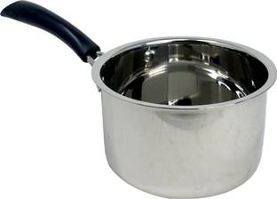 Rock Tawa Rock Tawa Stainless Steel Saucepan | Capacity 1.5 L with Bakelite Handle Pot 16.5 cm diameter 1500 L capacity