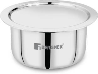 BERGNER Tripro Triply Stainless Steel Tope Induction Bottom with Lid 2.1 L capacity 16 cm diameter