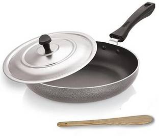 HM EVOTEK Fry Pan PFOA Free for Oil Free Healthy Cooking with Food Grade Spatula K02 Non-Stick Coated Cookware Set