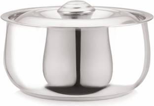 NEELAM Stainless Steel Sizzling Belly Hot Pot 3000 ml Pot 25.4 cm diameter 3 L capacity with Lid