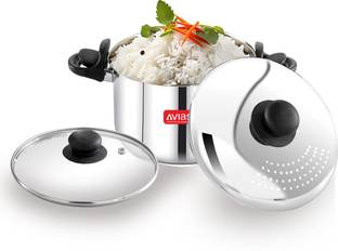AVIAS Strainer Pot Pot 21 cm diameter 3.7 L capacity with Lid