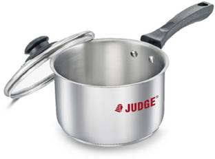 Judge Classic SS Gas and Induction Compatible Sauce Pan 14 cm diameter with Lid 1.4 L capacity