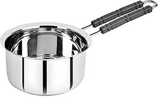 Salasar Stainless Steel Sauce Pan,Flat Base Sauce Pan,Tea Pot Cookware with Handle Pot Pot 18 cm diameter 1.5 L capacity