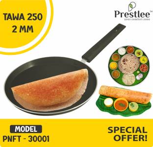 Sabari Prestle PNFT-30001 Non-Stick Coated Cookware Set/Tawa/Fry Pan Tawa/Flat Dosa Pan Tawa 25 cm diameter