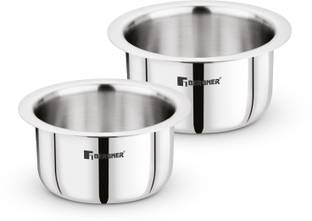 BERGNER Tripro Triply Stainless Steel 2 Pcs Tope Set 1.3 L, 1.9 L capacity 14 cm, 16 cm diameter