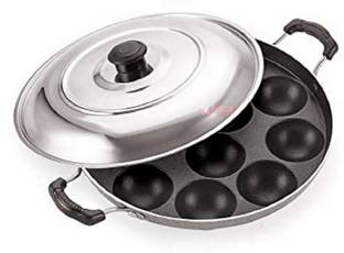 LEOSXA 3-Layer Non Stick Appam Patra Gabgota Pongal Paniyraim With Lids Standard Idli Maker
