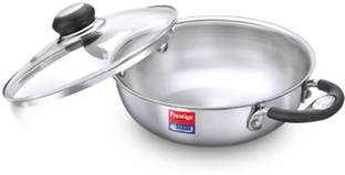 Prestige Tri Ply Splendor SS Kadhai 26 cm diameter with Lid 3.75 L capacity