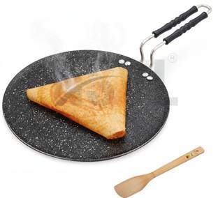 NSVL Dosa Tawa Non Stick Multi Tawa 4MM Thickness with Handle Cookware Granite Finish Tawa 30 cm diameter