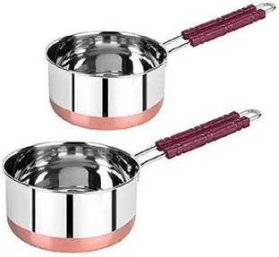 Liolis Liolis Copper Bottom Stainless Steel wire handle Sauce pan Milk Pan Sauce Pan 15 cm diameter 0.8 L, 1.8 L capacity