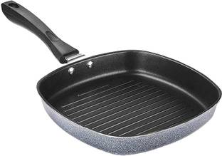 HM EVOTEK Nonstick Coating 3 Layer Grill Pan Sandwich Maker Chilla Pan Large Pan Kadai S1 Non-Stick Coated Cookware Set