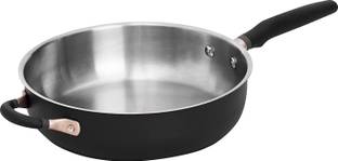 Meyer Accent Series Stainless Steel Saute Pan With Helper Handle, 4.5 Litres Fry Pan 28 cm diameter 4.5 L capacity