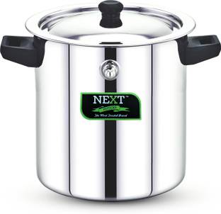 Next Future 2 Litre Stainless Steel Milk Boiler, Milk Cooker, Milk Pot with Handle & Knob Pot 18 cm diameter 2 L capacity with Lid