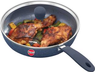 Hawkins 23cm Ceramic Nonstick Frying Pan with Lid, Grey (ICF23G) Fry Pan 23 cm diameter with Lid 2 L capacity