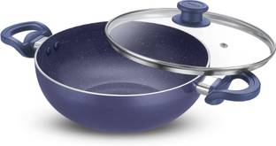 Prestige Ceraglide Ceramic Coating Kadhai 28 cm diameter with Lid 4.25 L capacity