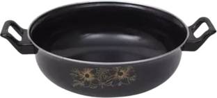 Kashvi Best Cokware Accessories for Kitchen Rivit Handle kadai/kadhai/karahi Kadhai 26 cm diameter with Lid 3.5 L capacity