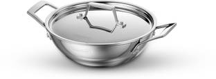 Tramontina Aeion 20cm Kadai with SS Lid Kadhai 20 cm diameter with Lid 1.7 L capacity