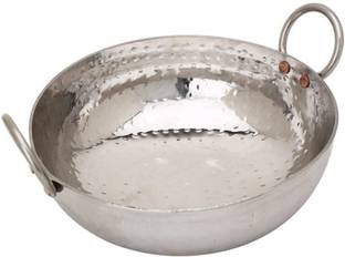 KARMBHUMI SS45 Kadhai 34 cm diameter 4.5 L capacity