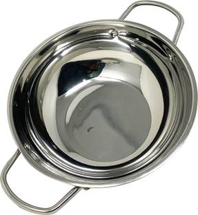 Rock Tawa Rock Tawa Stainless Steel Kadhai/Kadai| 3000ml Kadhai 26 cm diameter 3 L capacity