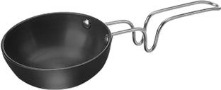 FuerDanni Hard Anodized Tadka Pan Non-stick Hard Anodized Vagharia Spice Heating Tadka Pan 12 cm diameter 0.3 L capacity