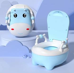 Merish 3-in-1 Potty Training System for Toilet Training Kids, Multi-Stage Potty Blue Potty Box